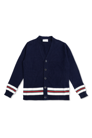 Gucci Kids Cardigan with 'Web' stripe | Kids's | Vitkac